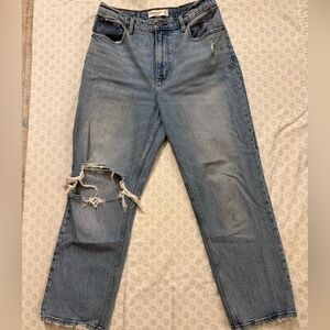 Abercrombie 90s straight ultra high rise jeans
